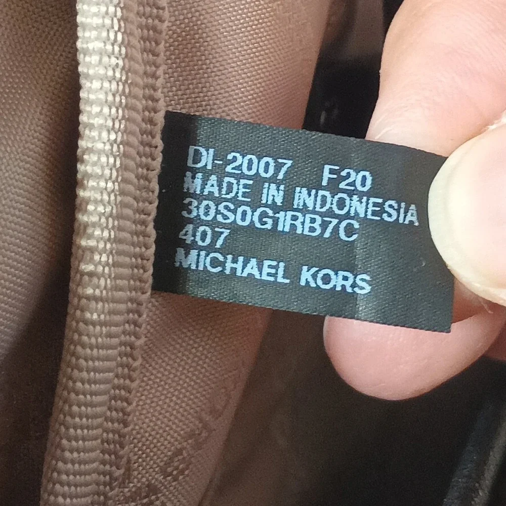 Michael Kors Prescott Large Navy Blue Nylon Gabardine Backpack MSRP $278